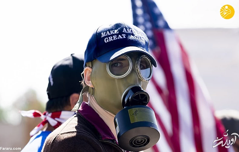 گزارش تصویری دعا برای بهبودی حال دونالد ترامپ